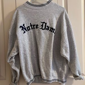 Oversized Graphic Crewneck: Notre Dame